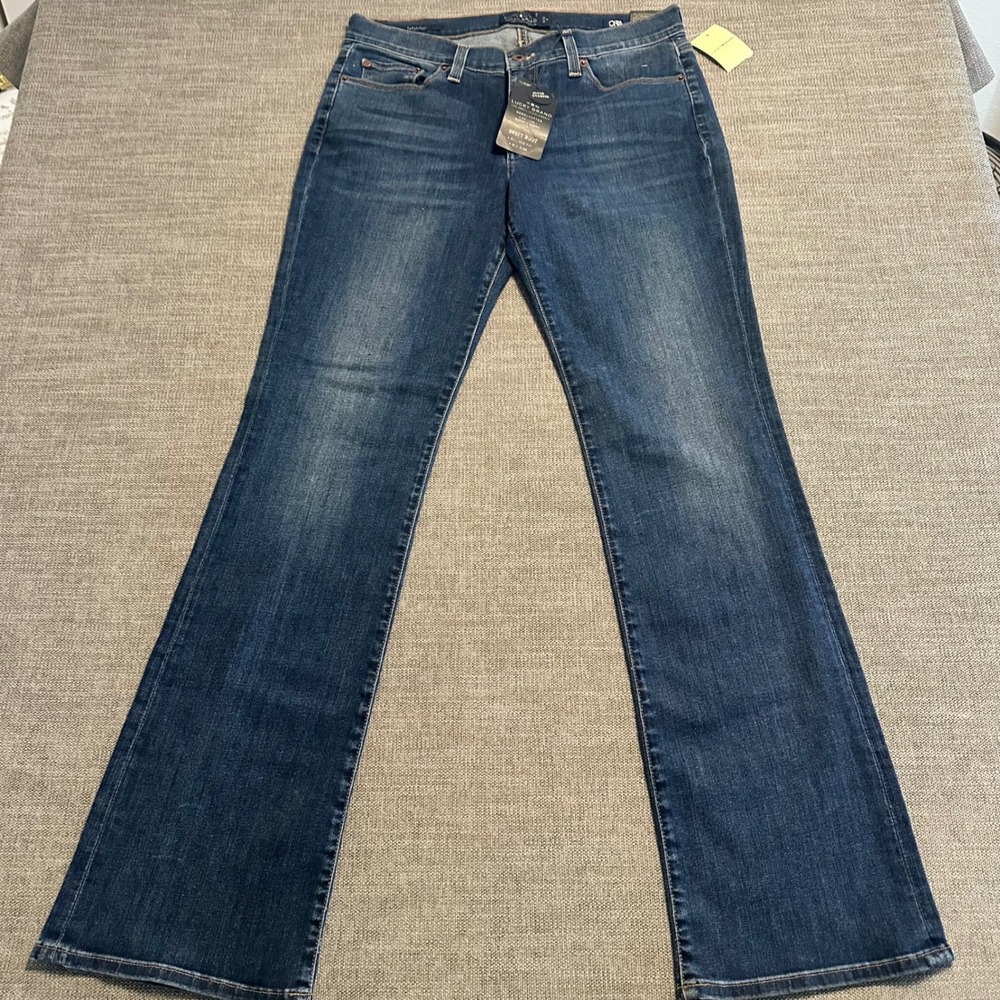 Lucky Brand Sweet Boot Jeans Women 12/31 R Blue NEW Orta Premium Super Stretch